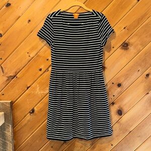 Joe Fresh black & white striped knee length dress